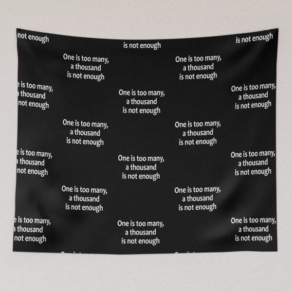 Item preview, One s too many, A Thousand is not enough  - AA Saying designed and sold by notstuff.
