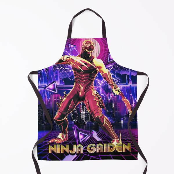 Item preview, Ninja Gaiden retro wave gaming neon city designed and sold by SyanArt.