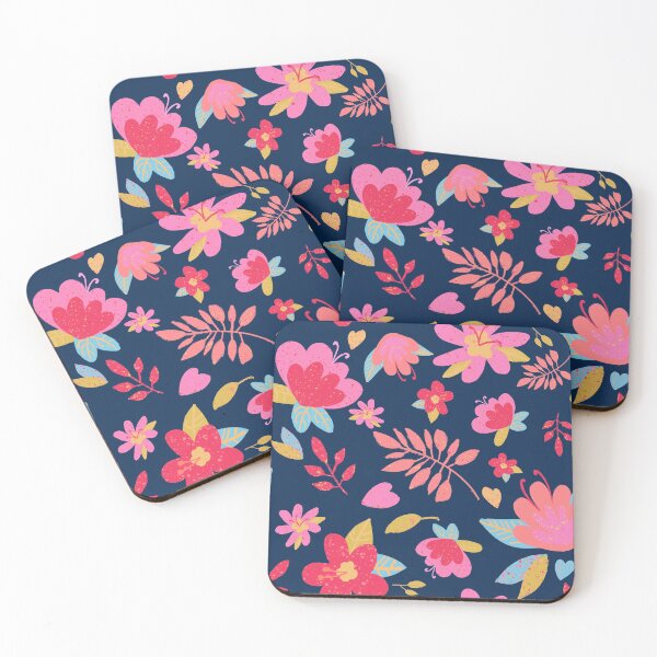 Item preview, Brightly Flowered Blue designed and sold by ToEllaBloom.