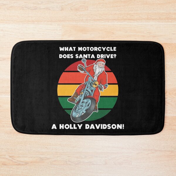 Item preview, Santa Motorcycle Holly Davidson Joke Christmas Gift designed and sold by Sunny Collections.
