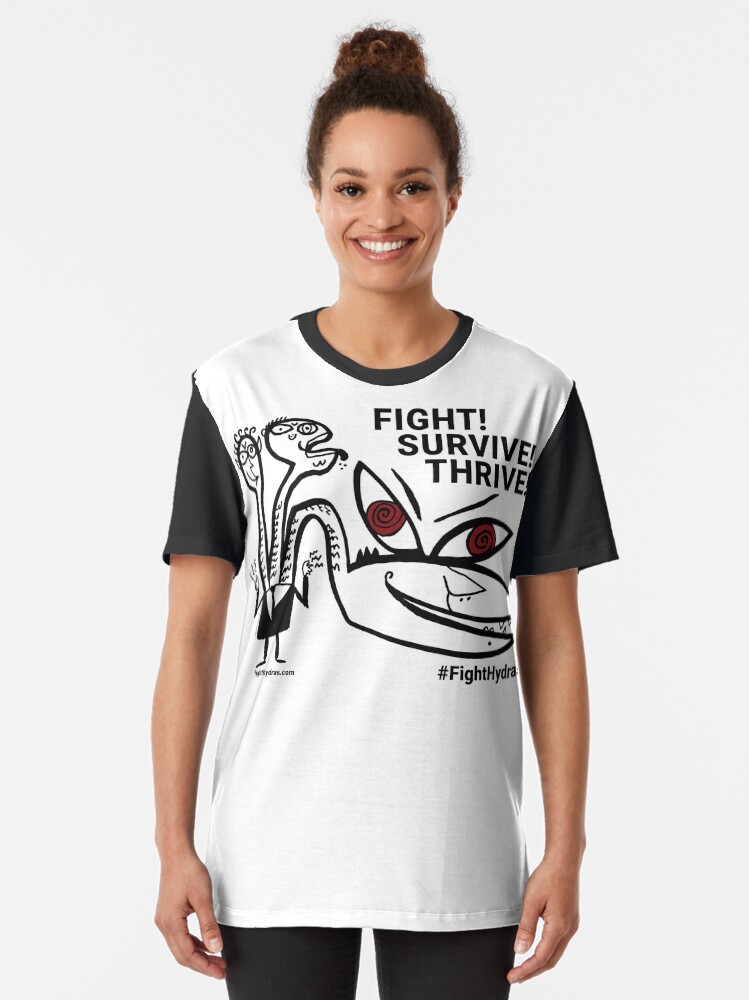 Alternate view of Fight! Survive! Thrive! Graphic T-Shirt