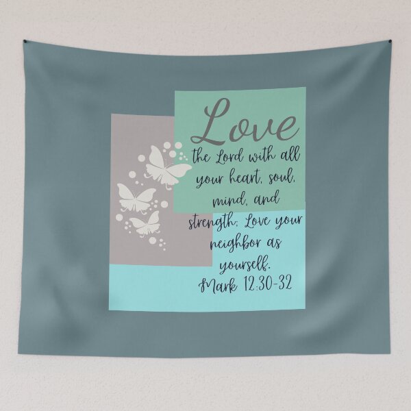Item preview, Love the Lord, Mark 12:30-32 designed and sold by FigLeafProphet.