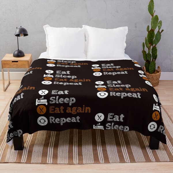 Item preview, Eat Sleep Eat Again Repeat designed and sold by stevenwoodcock.