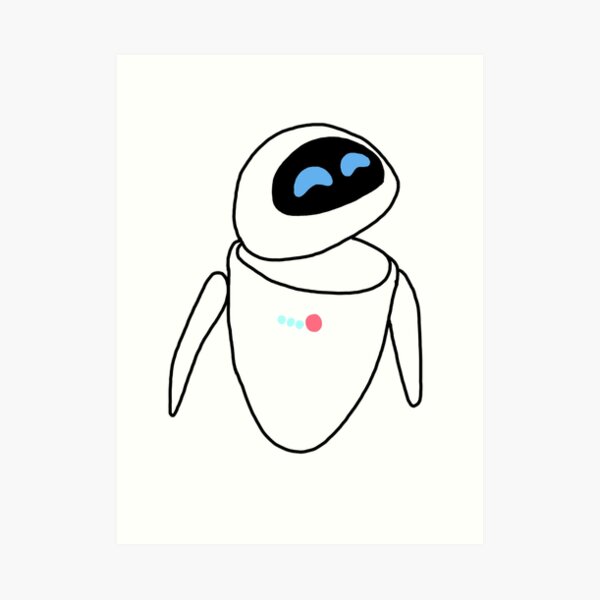 Wall E And Eve Painting Art Print By Vbartsegnalibri Redbubble