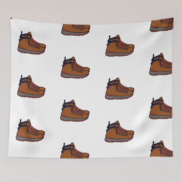 Item preview, Mountain hiking boots sticker designed and sold by rbellefuil26.