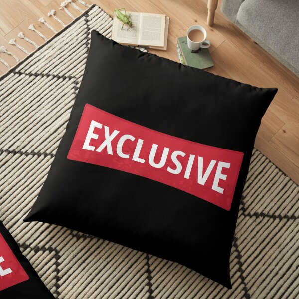 Exclusive Red Sticker Floor Pillow