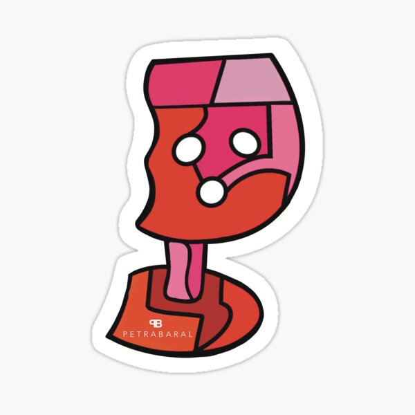wine glass Sticker
