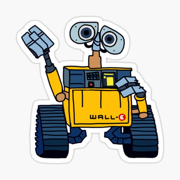 Wall E Sticker By Ryalldesign Redbubble