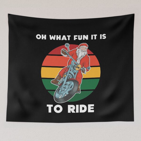 Item preview, Santa Motorcycle Oh What Fun It Is To Ride designed and sold by Sunny Collections.