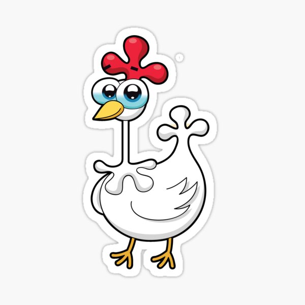 chicken, animal farm Sticker