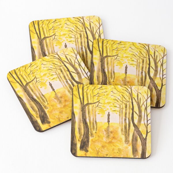 Item preview, Woman on autumn alley designed and sold by Irina Afonskaya.