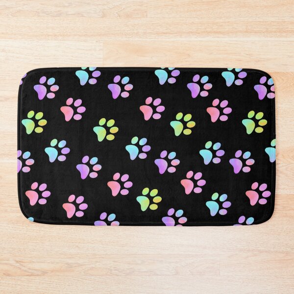 Item preview, Pastel Rainbow Paw Prints V2 designed and sold by FaithAndForest.