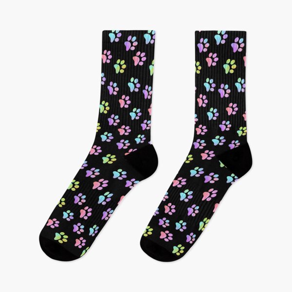 Item preview, Pastel Rainbow Paw Prints V2 designed and sold by FaithAndForest.