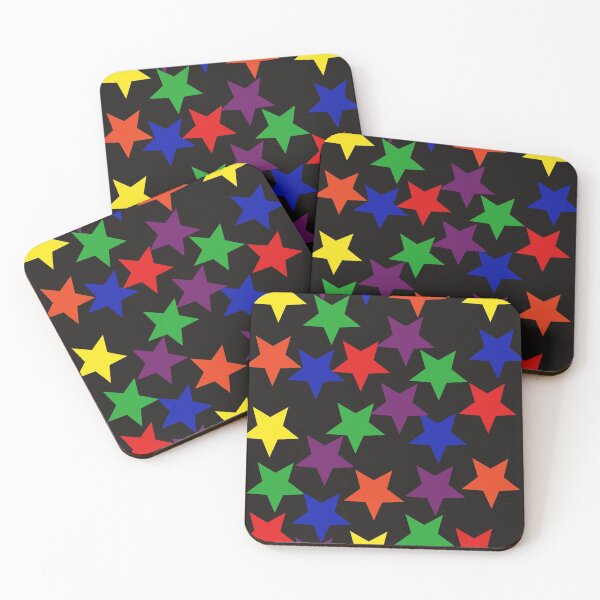 Item preview, Multi-color Rainbow Stars  Pattern designed and sold by FarzT.