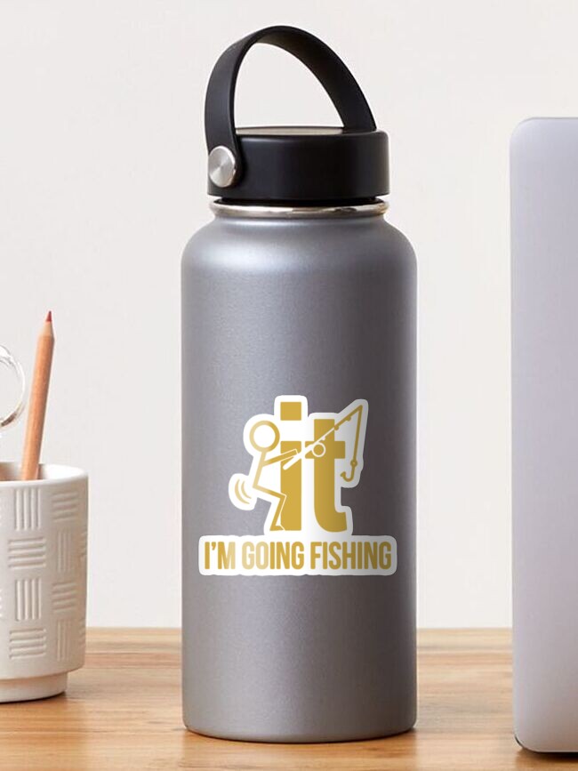 f is for fishing - F Is For Fishing - Sticker