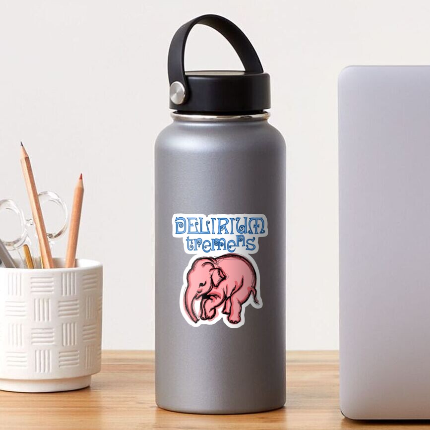 "Delirium Pink Elephant POP" Sticker for Sale by shtem Redbubble