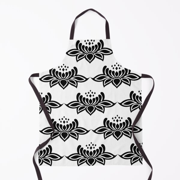 Item preview, Black and white lotus flower designed and sold by Katine-Art.