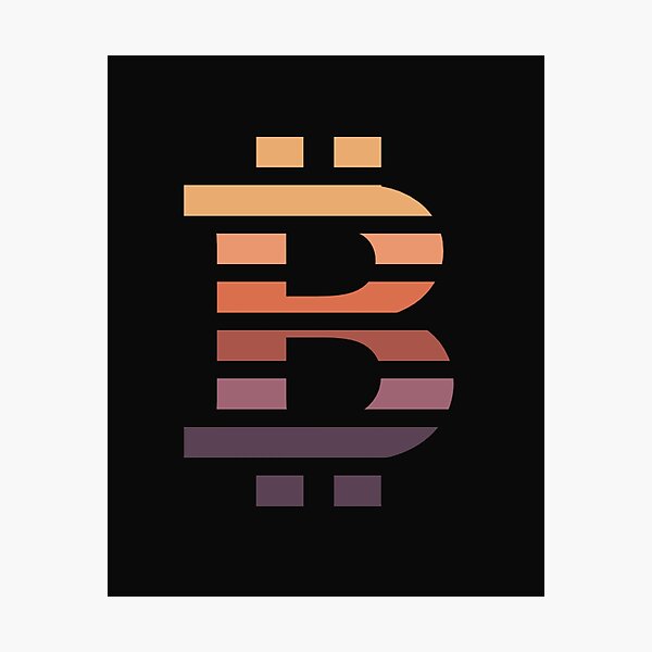 Item preview, Bitcoin Logo Sunset Colors designed and sold by Artenas.