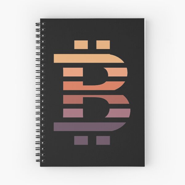 Artikelvorschau, Bitcoin Logo Sonnenuntergangsfarben entworfen und verkauft von Artenas.