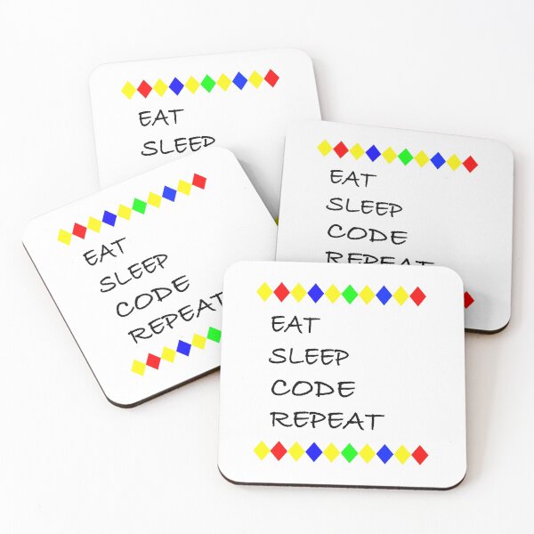 Item preview, Eat, Sleep, Code, Repeat designed and sold by EdwardMonet.