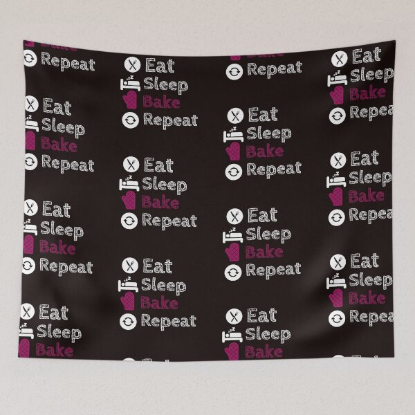 Item preview, Eat Sleep Bake Repeat designed and sold by stevenwoodcock.