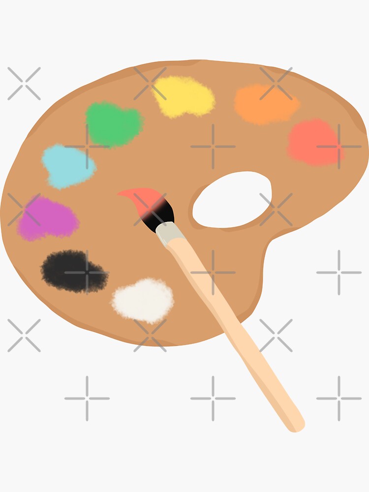 Paint Pallet Sticker for Sale by laylacreates