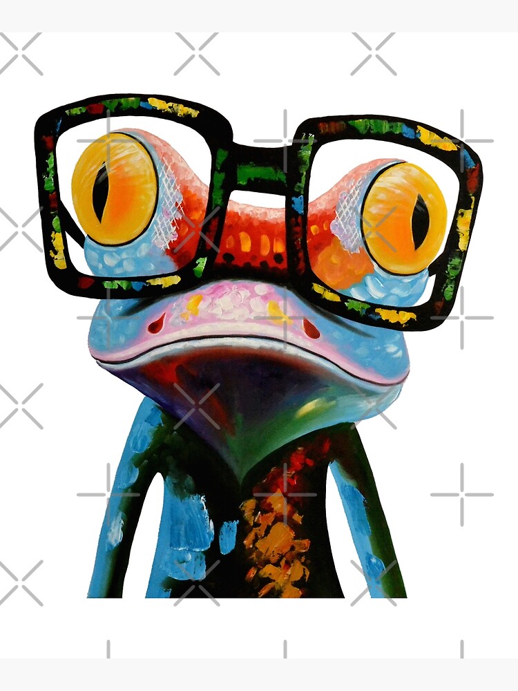 Hipster Frog Nerd Glasses by hilda74