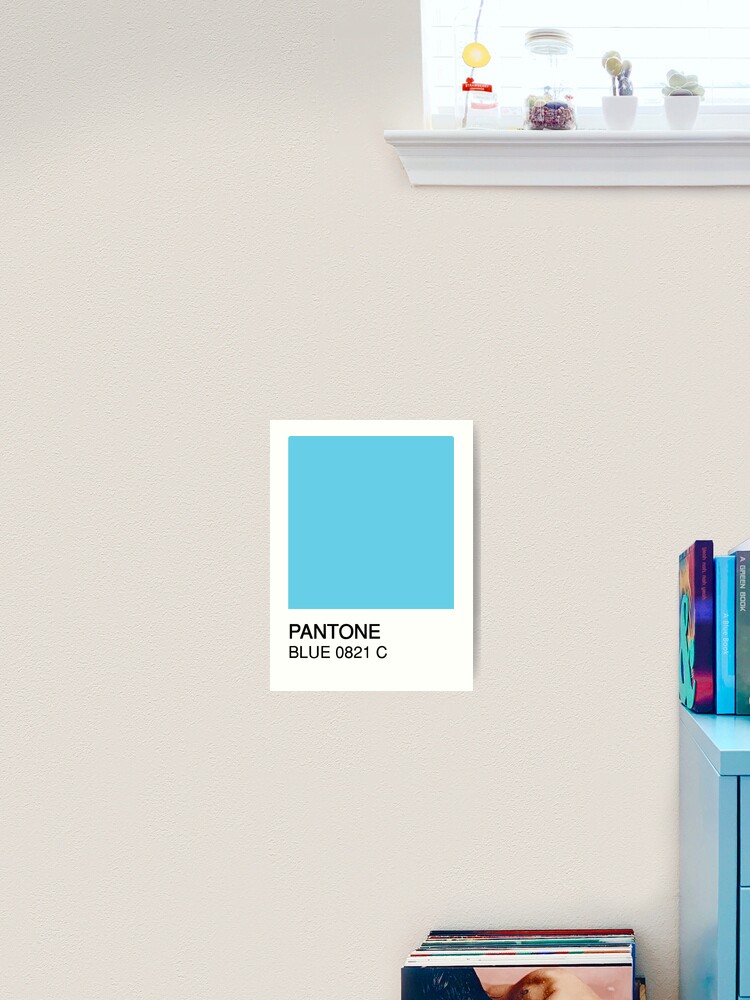 Pastel blue pantone color swatch | Art Board Print