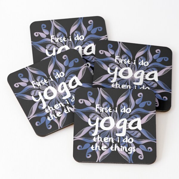 Item preview, primero hago yoga luego hago las cosas mandala designed and sold by mavagraphics.
