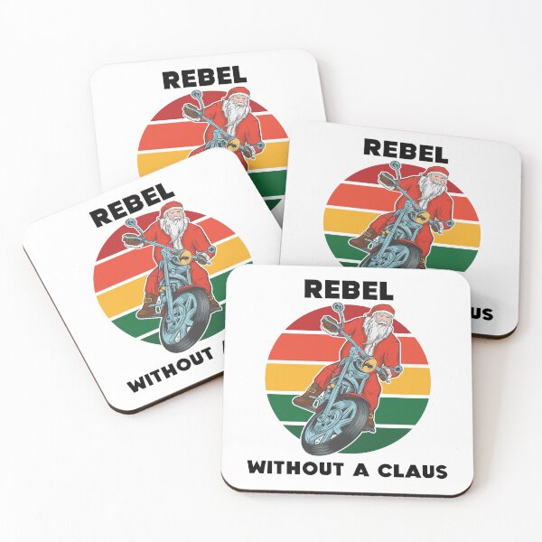 Item preview, Santa Motorcycle Rebel Without A Claus designed and sold by Sunny Collections.