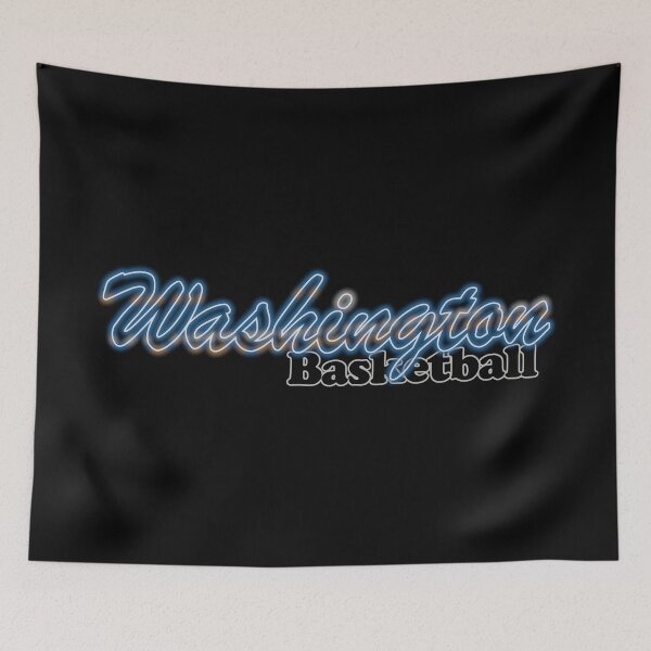 Item preview, Fan of Basketball in Washington Neon Blue w Silver and Gold (Retro) designed and sold by gkillerb.
