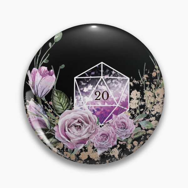 Item preview, D20 bouquet in purple and black designed and sold by MermaidMirror.