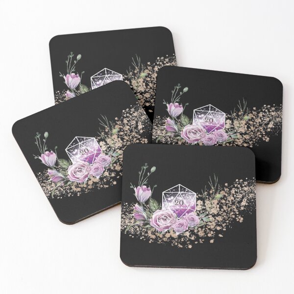 Item preview, D20 bouquet in purple and black designed and sold by MermaidMirror.