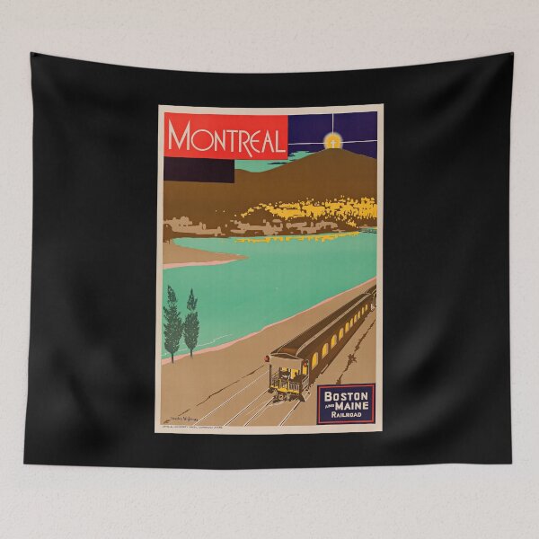 Item preview, Montreal retro poster designed and sold by CorasPosters.