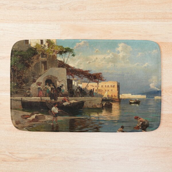 Item preview, Abendliches Treffen Der Fischer in Einer Taverne Von Mergellina Bei Neapel-Hermann David Salomon Corrodi designed and sold by LexBauer.
