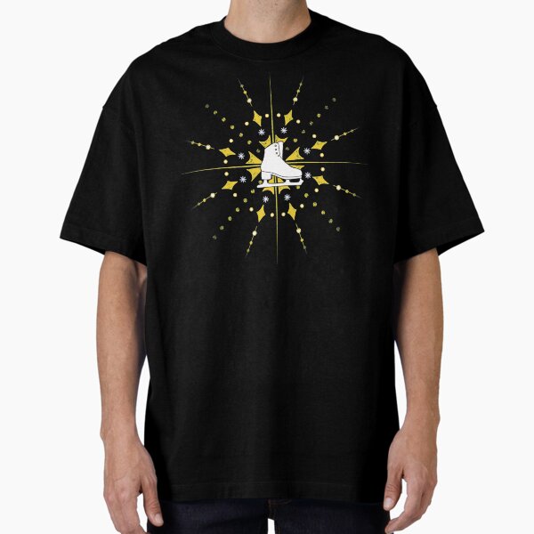 Item preview, Figure Skate Magic (single, black background) designed and sold by Greenfield Illustration.
