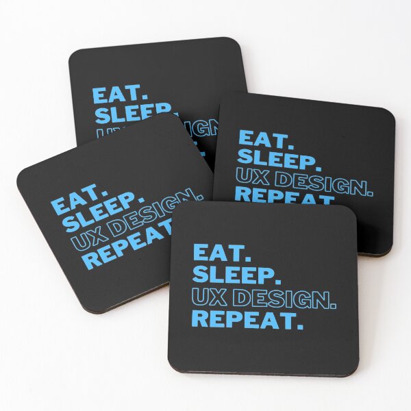 Item preview, Eat Sleep Ux Design Repeat: Awesome UX/UI Designer designed and sold by knapst.