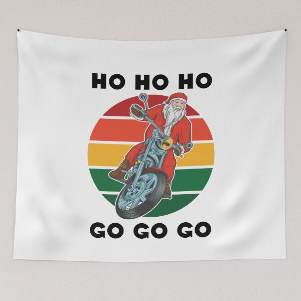 Item preview, Santa Motorcycle HO HO HO designed and sold by Sunny Collections.