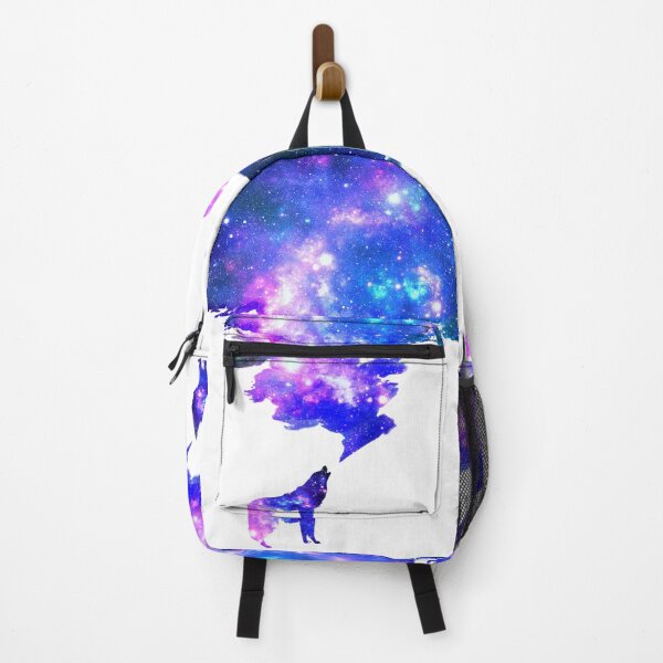 Item preview, Howling Wolf and Cloudy Galaxy Smoke Fantasy Nebula Milky Way designed and sold by Jolly-Yosei.