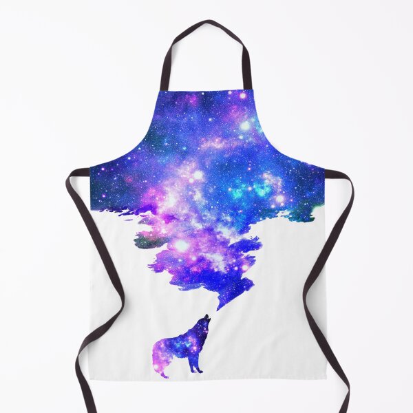 Item preview, Howling Wolf and Cloudy Galaxy Smoke Fantasy Nebula Milky Way designed and sold by Jolly-Yosei.