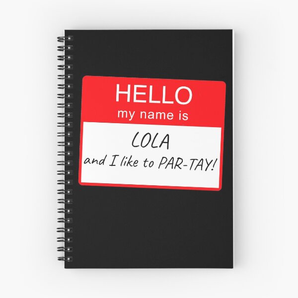 Item preview, Hello My Name Is Lola and I Like To Par-tay Party Name Tag Design designed and sold by CreatedbyJR.