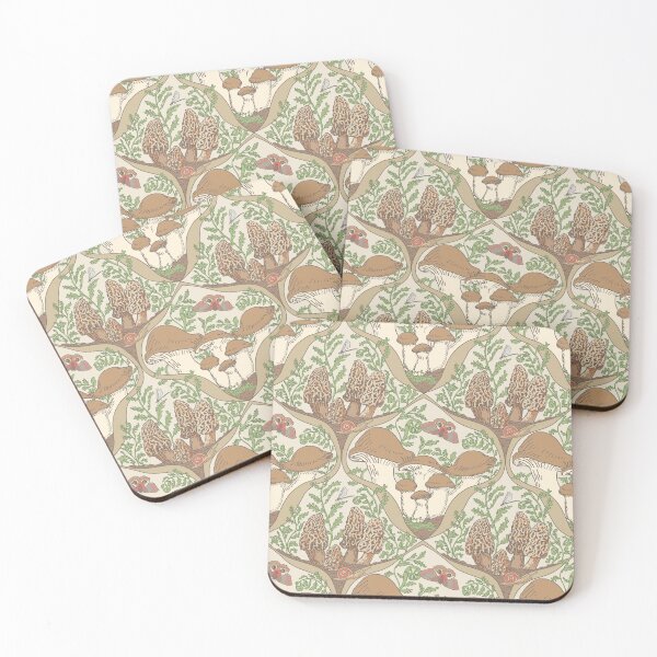Item preview, Morels and King Oyster Mushroom Garden Pattern designed and sold by Missman.