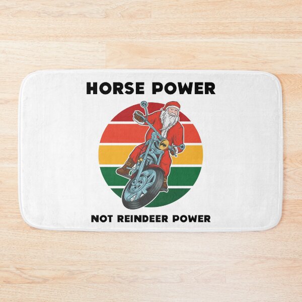 Item preview, Santa Motorcycle Horse Power Not Reindeer Power designed and sold by Sunny Collections.