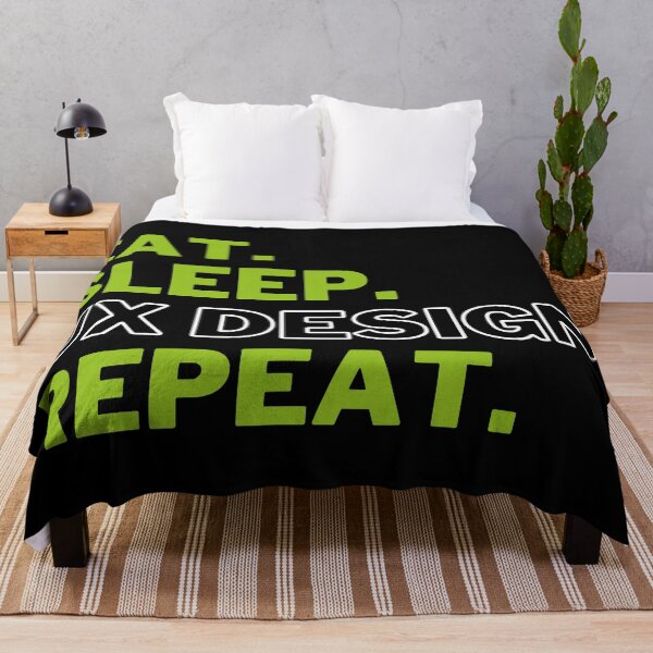 Artikelvorschau, Eat Sleep Ux Design Repeat: Humor UX/UI Designer entworfen und verkauft von knapst.