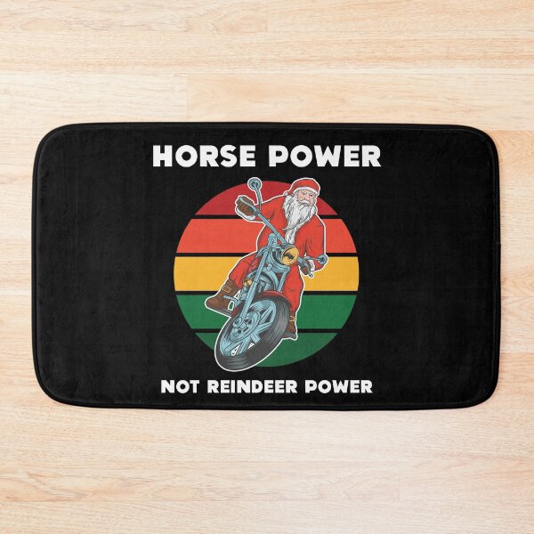 Item preview, Santa Motorcycle Horse Power Not Reindeer Power designed and sold by Sunny Collections.
