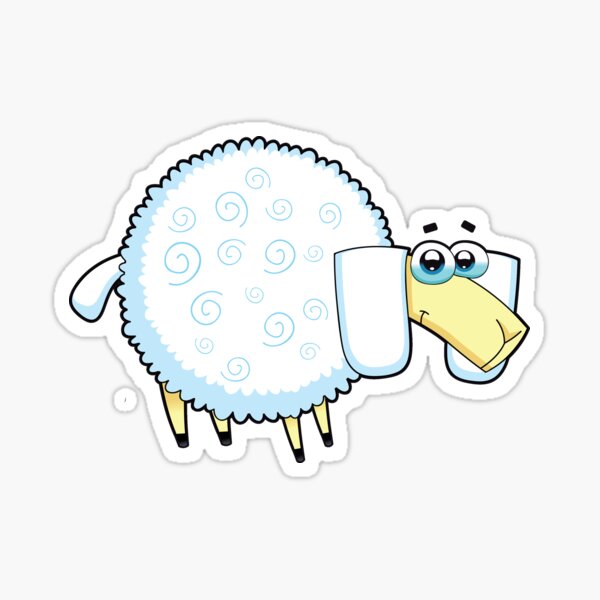 sheep, animal farm Sticker