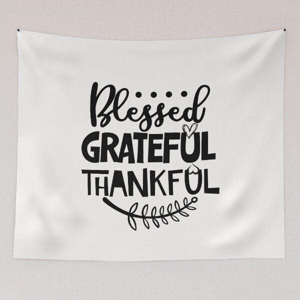 Item preview, Blessed Grateful Thankful: Happy Thanksgiving - Day Of Giving Thanks Gift Idea designed and sold by cutitoutsir.