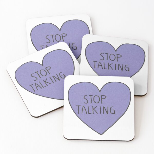 Item preview, Stop Talking Heart Tumblr Style designed and sold by stickertopic.
