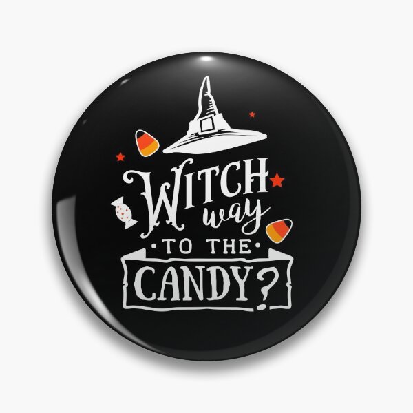 Item preview, Witch Way To The Candy Funny Halloween  designed and sold by Tatt-Hooligans.