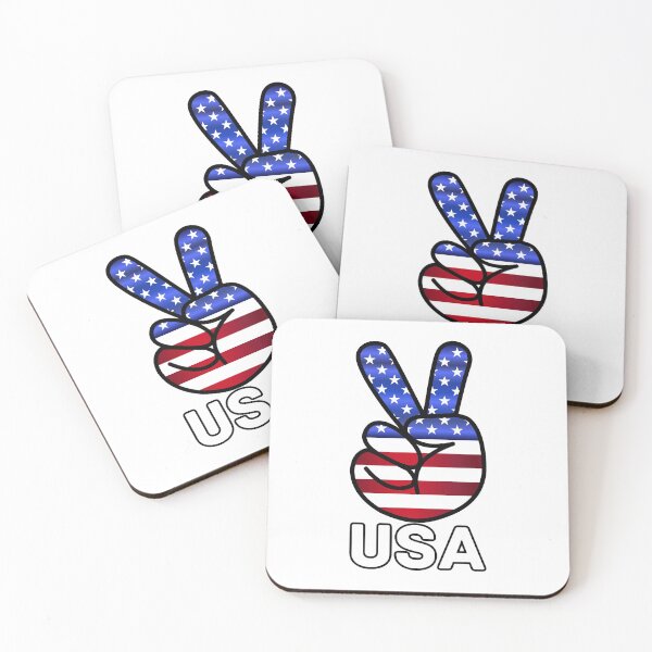 Item preview, USA Vintage Peace Sticker designed and sold by SXM-Imports.